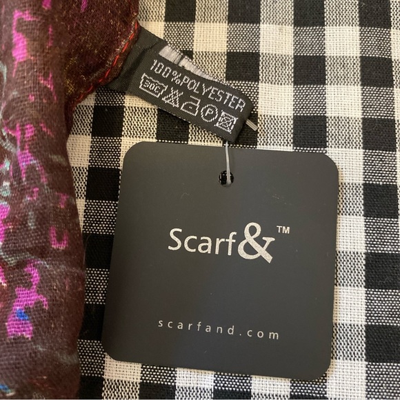 Multicolor Abstract Scarf - Picture 2 of 6